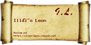 Illés Leon névjegykártya